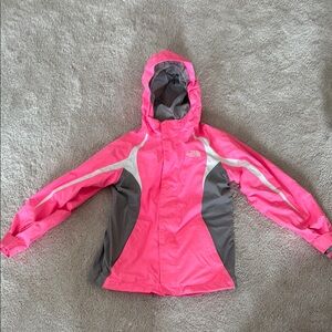 The North Face Kids' Pink and Gray Jacket